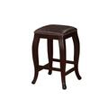 Linon Home Decor Products San Francisco Square Top Counter Stool - Brown 178204BRN01